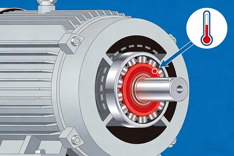 Quelle est la première étape pour résoudre les problèmes de surchauffe des roulements du moteur
